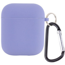 Чохол для AirPods 1/2 Silicone Case with Fibra (Lavender Gray)