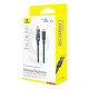 Кабель Baseus Explorer Series Auto Power-Off Type-C – Type-C (1 м · 100W · 5A) (CATS000101) (Black)
