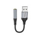 Переходник Hoco LS36 USB-A – 3.5 мм (Black)