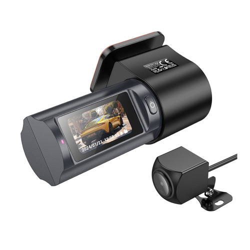Відеореєстратор Hoco DV8 2K із задньою камерою (Black)