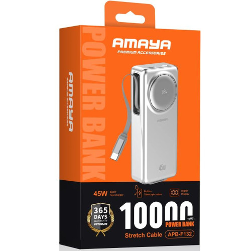 Повербанк Amaya F132 45W (10000 mAh) (Silver)