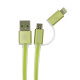 Кабель Remax RC-020t USB-A – Lightning/Micro-USB (1 м) (Green)
