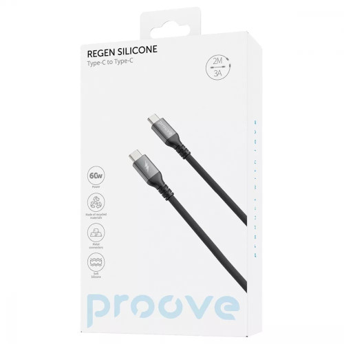 Кабель Proove ReGen Silicone Type-C – Type-C (2 м · 60W · 3A) (White)