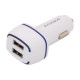 Автомобильное зарядное устройство Borofone BZ14 2xUSB-A (12W · 2.4A) с кабелем USB-A – Type-C (White)
