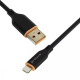 Кабель Proove Jelly Silicone USB-A – Lightning (1 м · 12W · 2.4A) (Black)