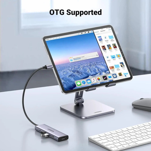 USB-хаб UGREEN CM511 Type-C (HDMI · 3xUSB 3.0 · PD) (Dark Gray)