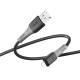 Кабель Ridea RC-M133 Spring USB-A – Lightning (1 м · 12W · 2.4A) (Black)