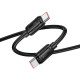 Кабель Hoco X115 Surpass Type-C – Type-C (1 м · 240W · 5A) (Black)