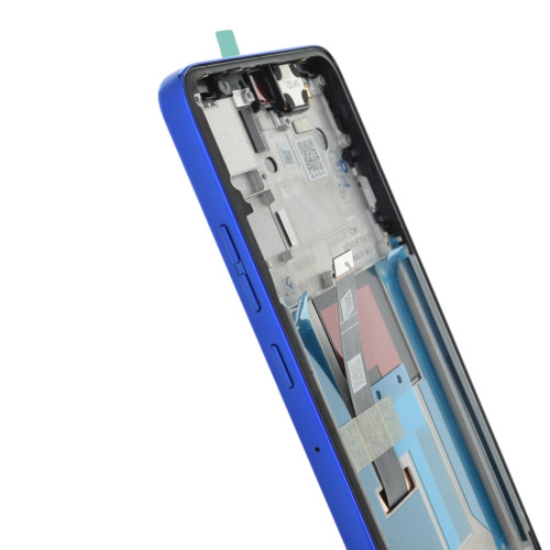 Дисплей для Motorola XT2409 Moto Edge 50 Neo с тачскрином в рамке (Nautical Blue) (Original)
