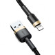 Кабель Baseus Cafule USB-A – Lightning (2 м · 12W · 1.5A) (CALKLF-CV1) (Black/Gold)
