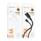 Кабель Borofone BX111 USB-A – Micro-USB (1 м · 12W · 2.4A) (White)