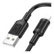 Кабель Borofone BX111 USB-A – Lightning (1 м · 12W · 2.4A) (Black)