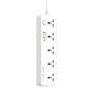 Сетевой фильтр LDNIO SC5415 на 5 розеток (3xUSB-A+USB-C · 2 м) (White)