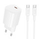 Сетевое зарядное устройство Borofone BA103A USB-C (20W · 3A) с кабелем Type-C – Type-C (White)
