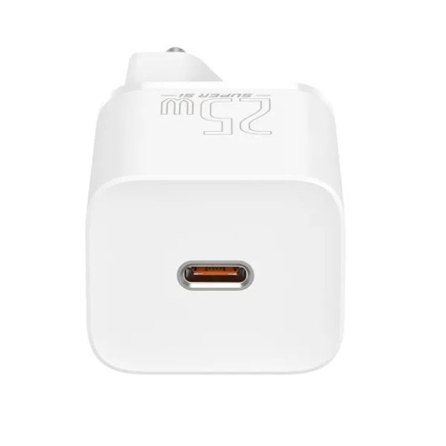 Сетевое зарядное устройство Baseus Super SI USB-C (25W · 3A) с кабелем Type-C – Type-C (TZCCSUP-L02) (White)