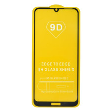 Защитное стекло в тех упаковке для Huawei Y6 (2019) (Full Glue) (0.3 мм, 2.5D) (Black)