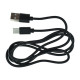 Кабель Husky USB-A – Micro-USB (long pin 12 мм) (1 м · 12W · 2.4A) (Black)