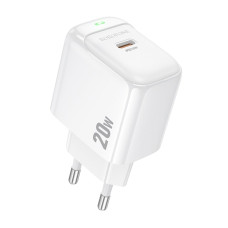 Сетевое зарядное устройство Borofone BAS43A Potential USB-C (20W · 3A) (White)