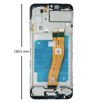 Дисплей для Samsung A035 Galaxy A03 (2022) (160,5 x 72 мм) с тачскрином в рамке (Black) (Original)