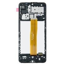 Дисплей для Samsung M127 Galaxy M12 (2021) с тачскрином в рамке (Black) (Original PRC)