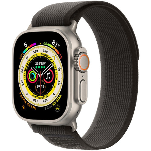 Ремінець для Apple Watch 42/44/45/49 мм Trail Loop (Black/Gray)
