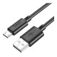 Кабель Hoco X88 USB-A – Micro-USB (2 м · 12W · 2.4A) (Black)