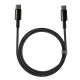 Кабель Baseus Tungsten Gold Type-C – Type-C (1 м · 100W · 5A) (Black)