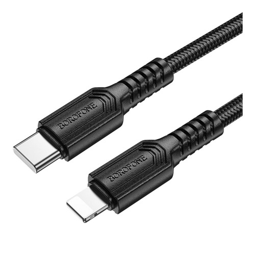 Кабель Borofone BX116 Type-C – Lightning (1 м · 27W · 3A) (Black)
