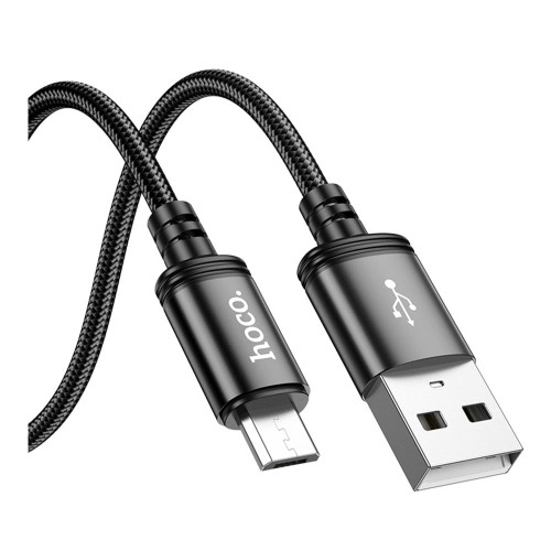 Кабель Hoco X89 USB-A – Micro-USB (2 м · 12W · 2.4A) (Black)