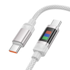 Кабель Hoco U126 Type-C – Type-C (1.2 м · 100W · 3A) (Gray)