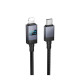 Кабель Hoco X118 Type-C – Lightning з дисплеєм (1 м · 27W · 3A) (Black)