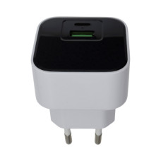 Сетевое зарядное устройство Monoko MAC032 USB-C+USB-A (35W · 3A) (White)