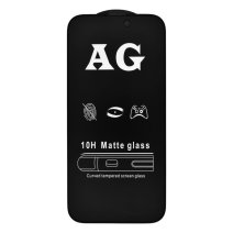 Защитное стекло Matte для Apple iPhone 14 Pro (Full Glue) (0.3 мм, 2.5D) (Black)
