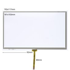 Сенсорне скло CHINA GPS №04 (Розмір 192x117 мм) (Робоча площина 181x103 мм) 4 pin (version 02)
