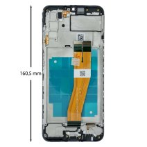 Дисплей для Samsung A037 Galaxy A03s (2021) (160,5 x 72 мм) с тачскрином в рамке (Black) (Original)