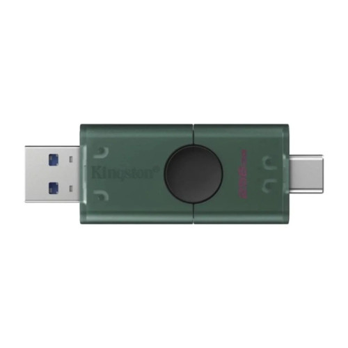 Флешка Kingston DT DuoG2 256GB USB 3.2 Type-C (Black/Green)