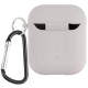 Чехол для AirPods 1/2 Silicone Case with Fibra (Stone)