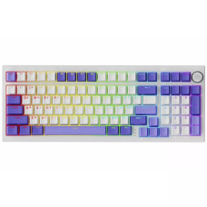 Клавіатура бездротова Proove Gaming Slicker Pro (Ukraine Layout) (White/Purple)