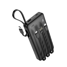Повербанк Hoco J146 с 4 кабелями (10000 mAh) (Black)