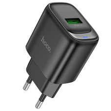 Мережевий зарядний пристрій Hoco C140A USB-A (18W · 3A) (Black)