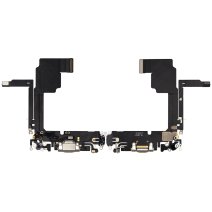 Шлейф для Apple iPhone 15 Pro с разъемом зарядки (Natural Titanium) (Original Used)