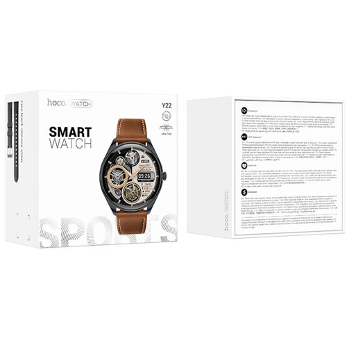 Смарт-часы Hoco Y22 AMOLED Smart sports (Black)