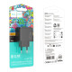 Сетевое зарядное устройство Hoco CS17A USB-A (22.5W · 3A) (Black)