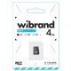 Карта памяти Wibrand microSDHC 4GB Class 4