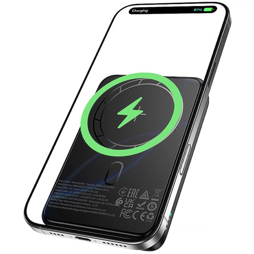 Повербанк Borofone BJ82A Magnetic 20W (10000 mAh) (Black)