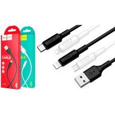 Кабель Hoco X25 Soarer USB-A – Lightning (1 м · 12W · 2.4A) (Black)