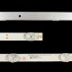 Прямая подсветка для телевизора Ergo 43″ 303GC430059E (3 планки по 795 мм, 8 LED, линза 17 мм, 3 В)