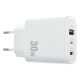 Сетевое зарядное устройство FLYCDI FA-009 PD USB-A+USB-C+Lightning (30W · 3A) (White)