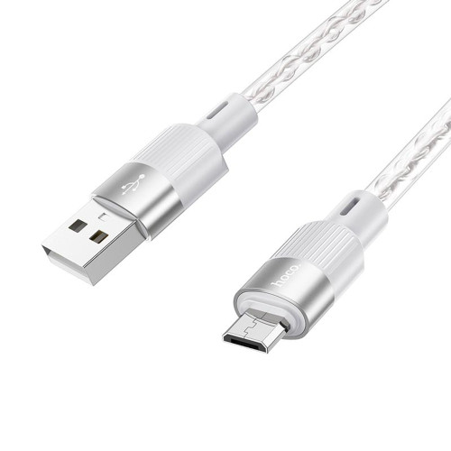 Кабель Hoco X99 USB-A – Micro-USB (1 м · 12W · 2.4A) (Gray)