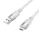 Кабель Hoco X99 USB-A – Micro-USB (1 м · 12W · 2.4A) (Gray)